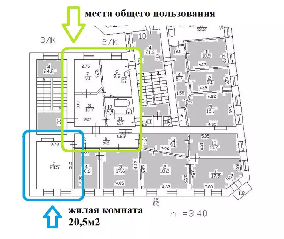 Комната Санкт-Петербург 7-я Советская ул., 30 (20.5 м) - Фото 0