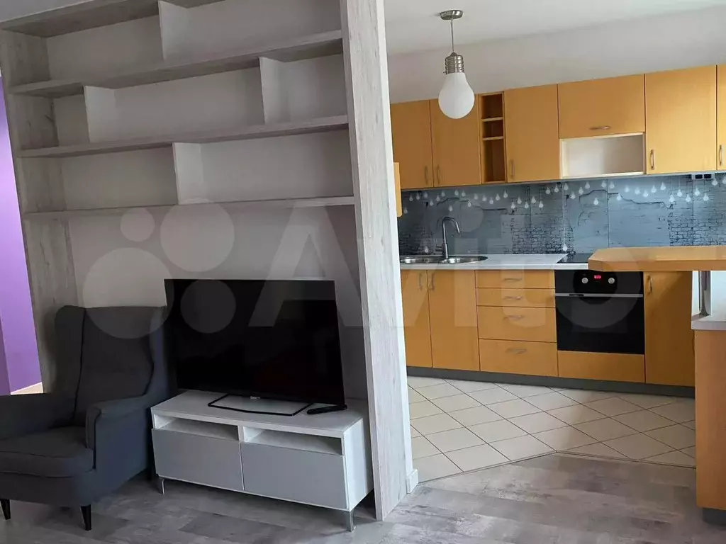 1-к. квартира, 43,9 м, 4/9 эт. - Фото 1