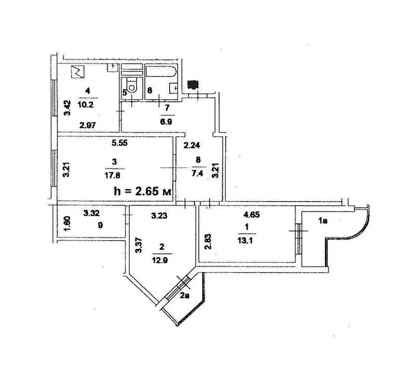 3-к кв. Москва Изюмская ул., 57 (78.0 м) - Фото 1