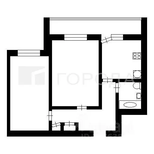2-к кв. Томская область, Томск тракт Иркутский, 86Б (43.5 м) - Фото 1