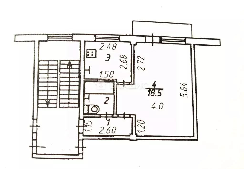 1-к кв. Калужская область, Калуга Турынино мкр, ул. Турынинская, 4 ... - Фото 2