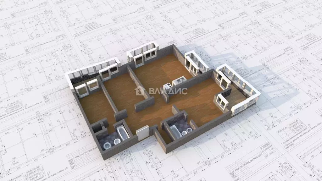 3-к кв. Иркутская область, Ангарск 18-й мкр, 20 (126.0 м) - Фото 2