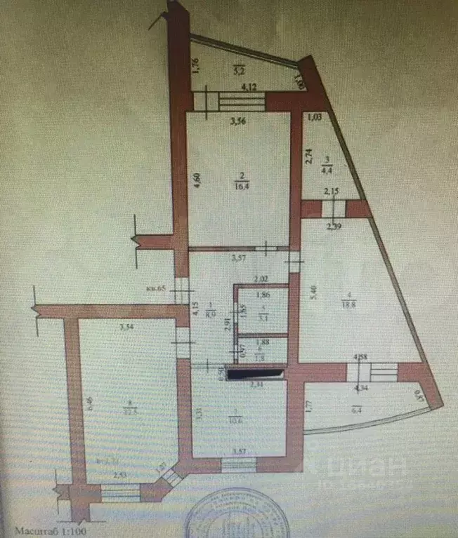 3-к кв. Оренбургская область, Оренбург Салмышская ул., 36 (86.5 м) - Фото 2