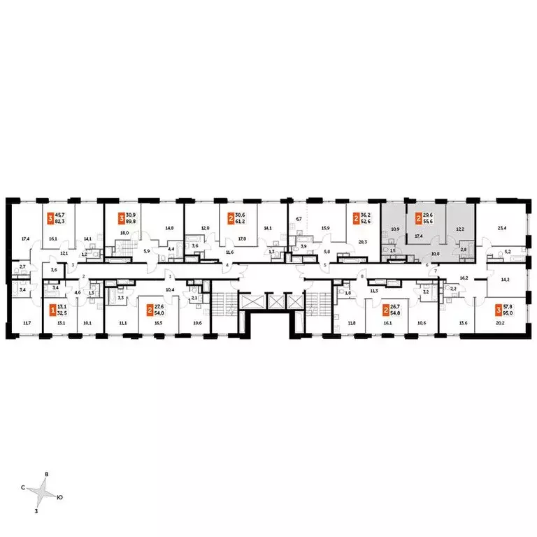 2-комнатная квартира: Москва, улица Зорге, 9к2 (53.5 м) - Фото 1