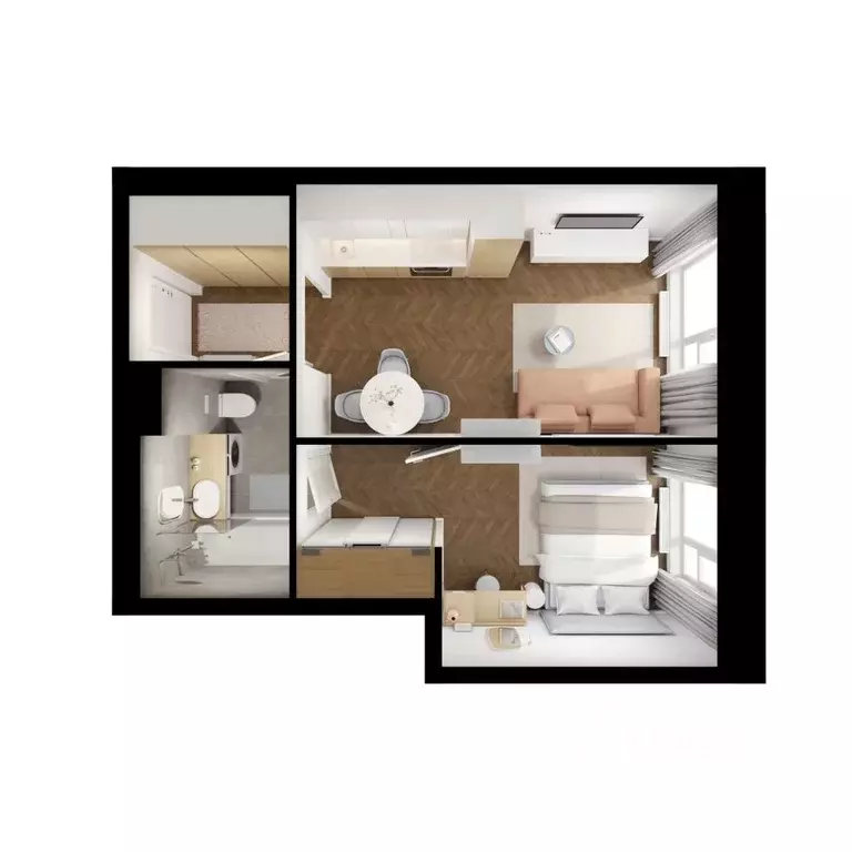 1-к кв. Бурятия, Улан-Удэ ул. Шмидта, 37А (35.34 м) - Фото 1