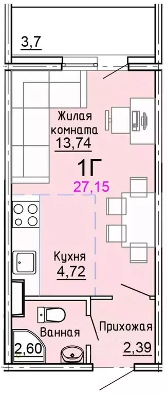 1-к кв. Московская область, Солнечногорск городской округ, Голубое пгт ... - Фото 1