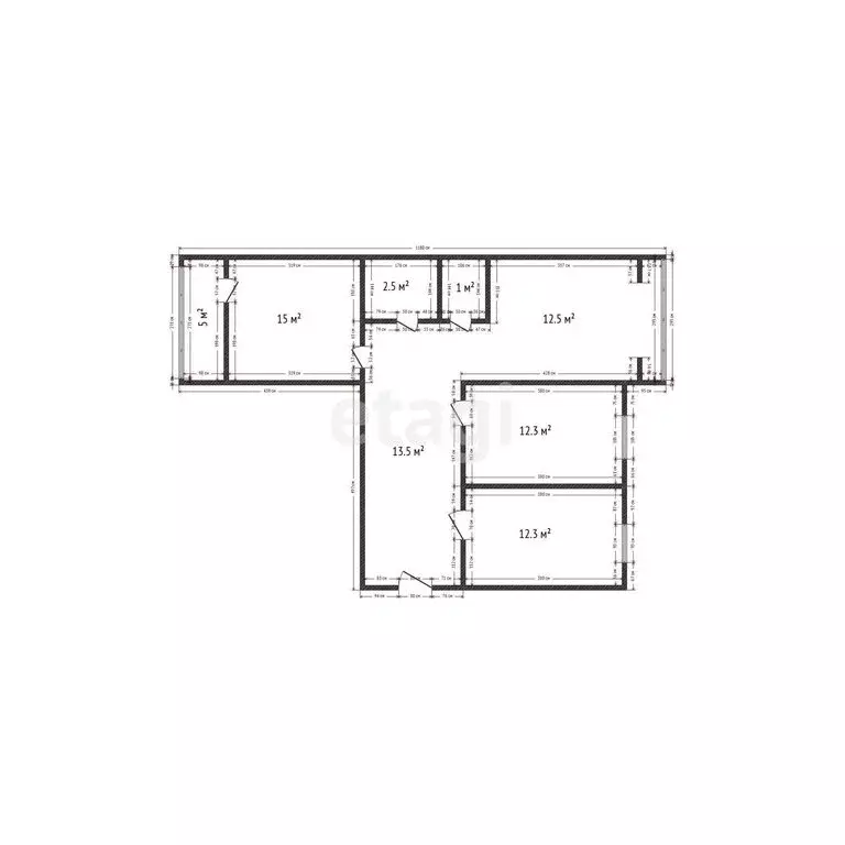 3-комнатная квартира: Каспийск, проспект М. Омарова, 4 (75 м) - Фото 1