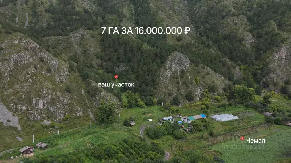 Участок в Алтай, Чемальский район, Чемальское с/пос  (7.0 сот.) - Фото 2
