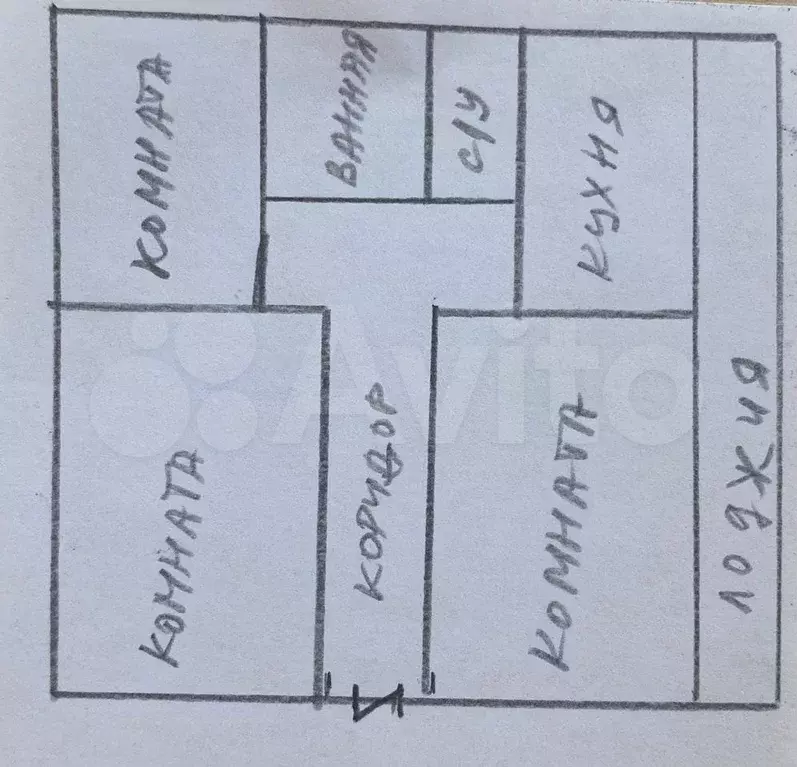 3-к. квартира, 57,8 м, 3/5 эт. - Фото 0