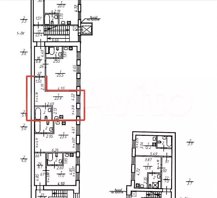 Квартира-студия, 29 м, 6/6 эт. - Фото 0