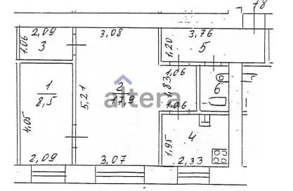2-к кв. Татарстан, Казань ул. Гагарина, 81 (39.8 м) - Фото 1