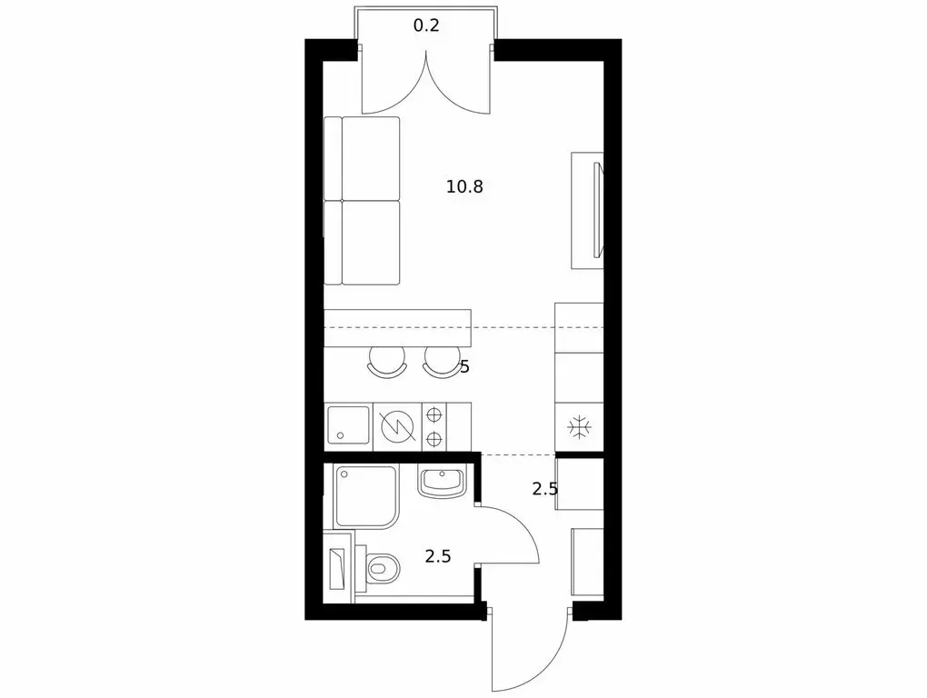 Квартира-студия: Мытищи, жилой комплекс Яуза Парк, к6 (21 м) - Фото 0