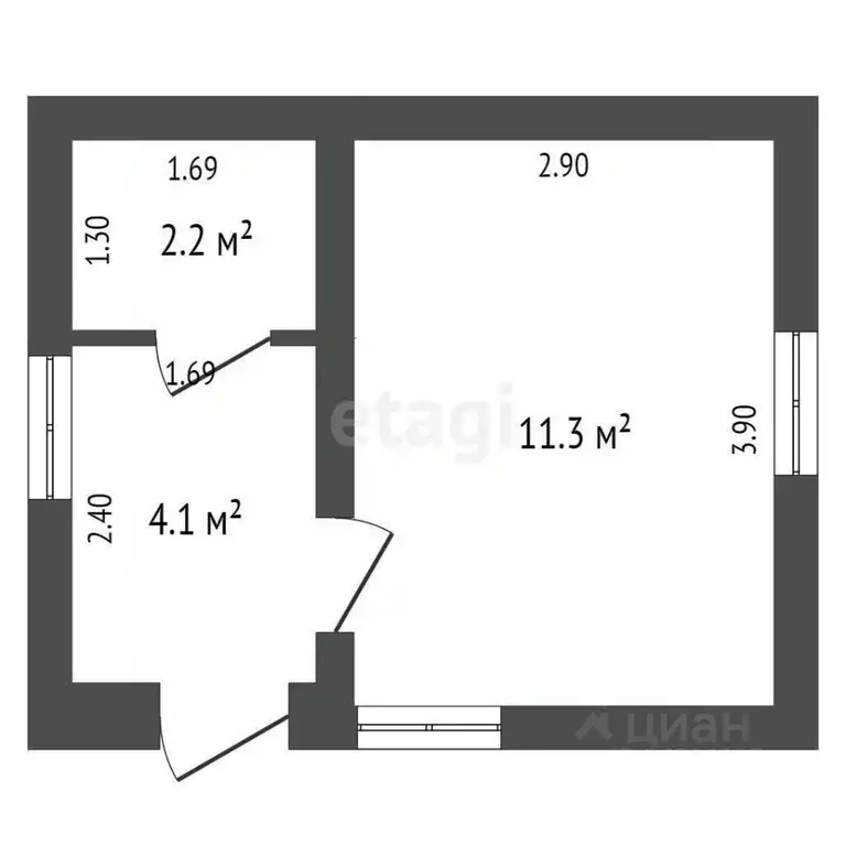 Дом в Севастополь Колос садоводческое товарищество, 106 (30 м) - Фото 1