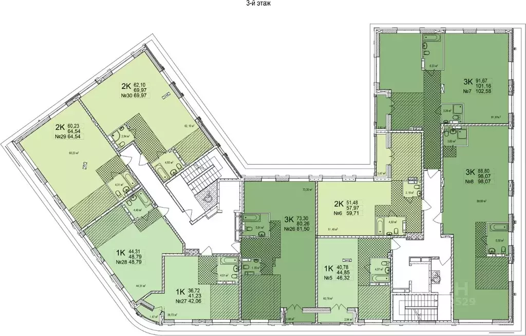 2-к кв. Нижегородская область, Нижний Новгород Ильинская ул., 121 ... - Фото 1