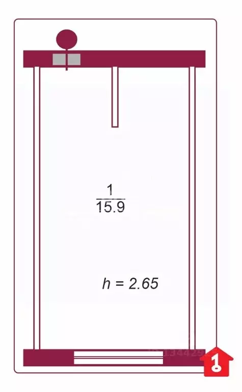 Комната Омская область, Омск ул. 5-я Кордная, 63 (15.9 м) - Фото 2