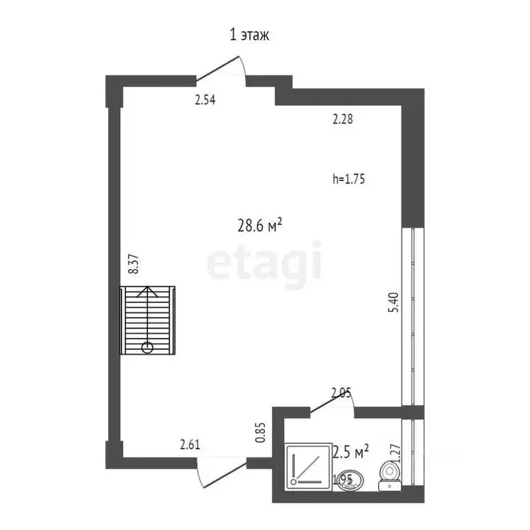 2-к кв. Крым, Ялта ул. Кирова, 41А (50.8 м) - Фото 1