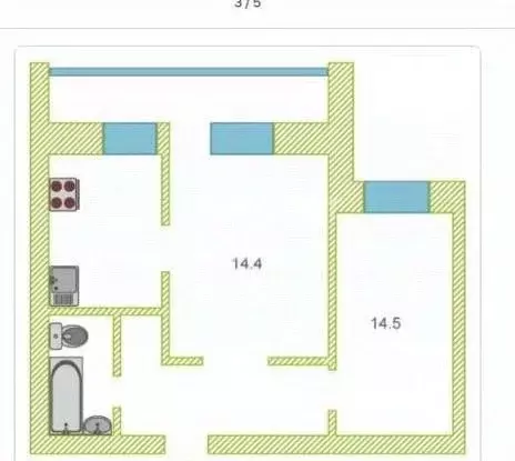 2-к кв. Тюменская область, Тюмень Широтная ул., 148к3 (47.1 м) - Фото 1