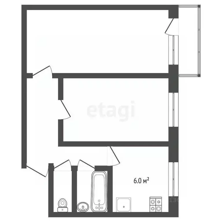 2-к кв. Ярославская область, Рыбинск ул. Рокоссовского, 4А (47.0 м) - Фото 2