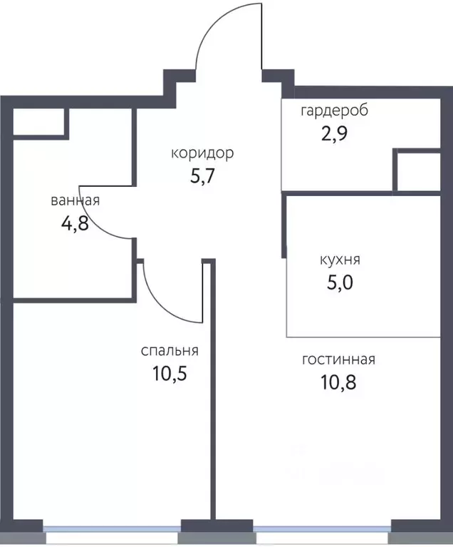 2-к кв. Москва Сиреневый парк жилой комплекс (39.7 м) - Фото 0