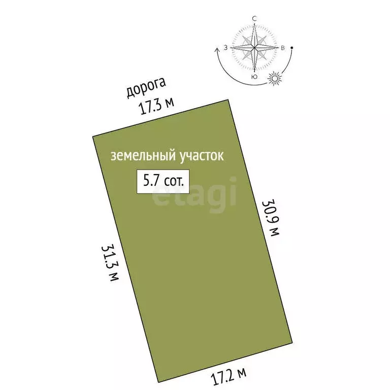 Участок в Таганрог, ЖК Андреевский (5.73 м) - Фото 1