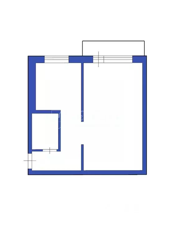 1-к кв. Кемеровская область, Юрга просп. Победы, 4 (29.4 м) - Фото 2