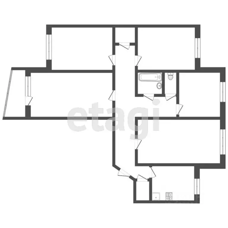 4-к кв. Тюменская область, Тюмень ул. Мельникайте, 127а (98.4 м) - Фото 1