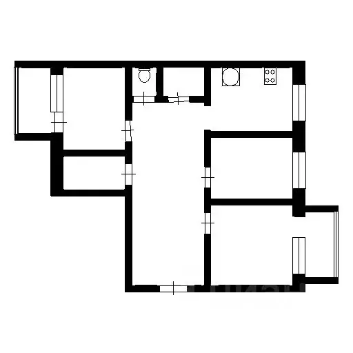 3-к кв. Коми, Сыктывкар ул. Славы, 12 (69.4 м) - Фото 1