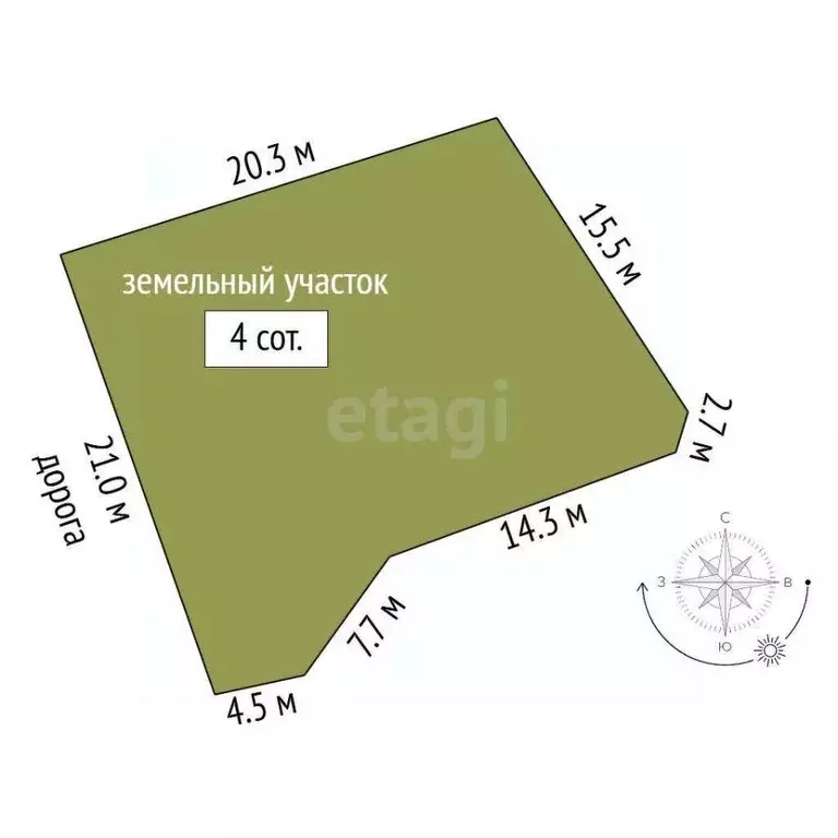 Участок в Крым, Ялта муниципальный округ, Береговое пгт  (4.0 сот.) - Фото 2