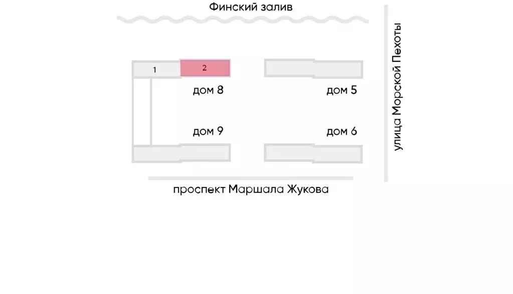 1-к кв. Санкт-Петербург Морская миля жилой комплекс (36.66 м) - Фото 2