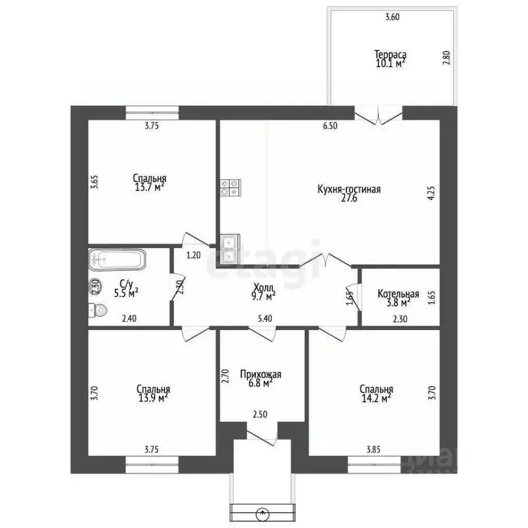 Дом в Белгородская область, Белгородский район, Беломестненское с/пос, ... - Фото 2