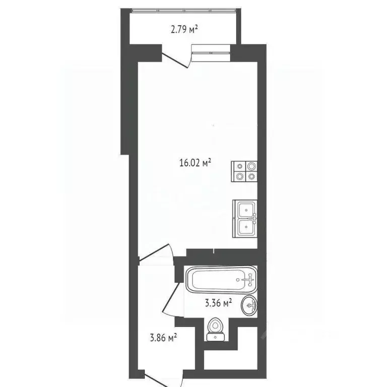 Студия Московская область, Ленинский городской округ, Дрожжино пгт ул. ... - Фото 2