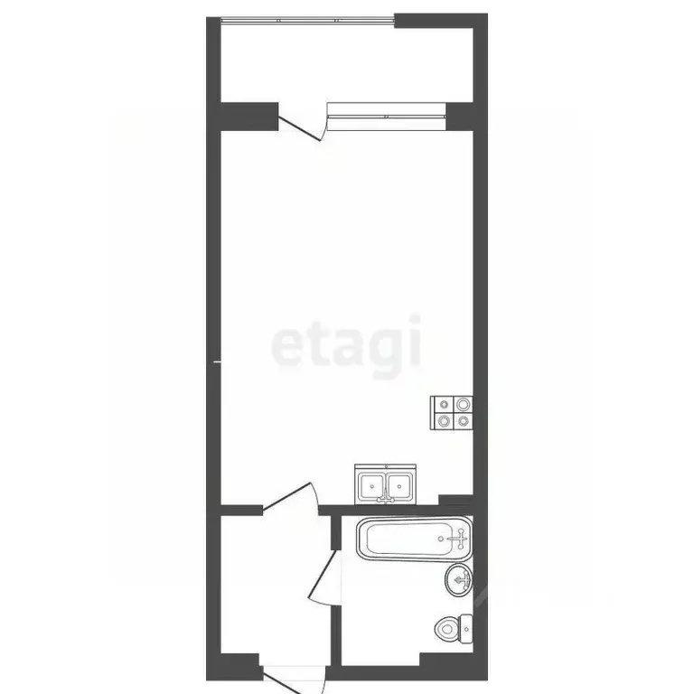 Студия Крым, Судак ул. Набережная, 75 (45.2 м) - Фото 2