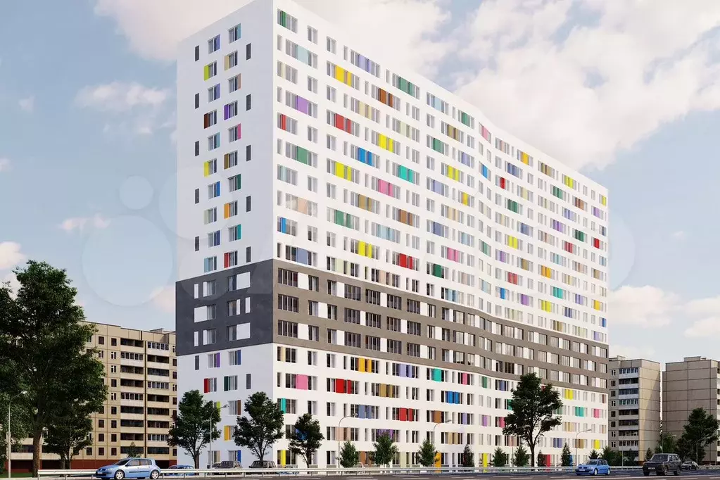 3-к. квартира, 84,4 м, 7/18 эт. - Фото 1