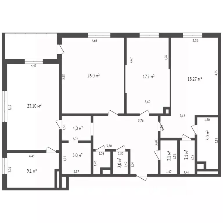 3-к кв. Тюменская область, Тюмень Самарская ул., 20 (138.8 м) - Фото 1