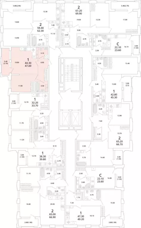 1-к кв. Санкт-Петербург Планерная ул., 99 (46.5 м) - Фото 1