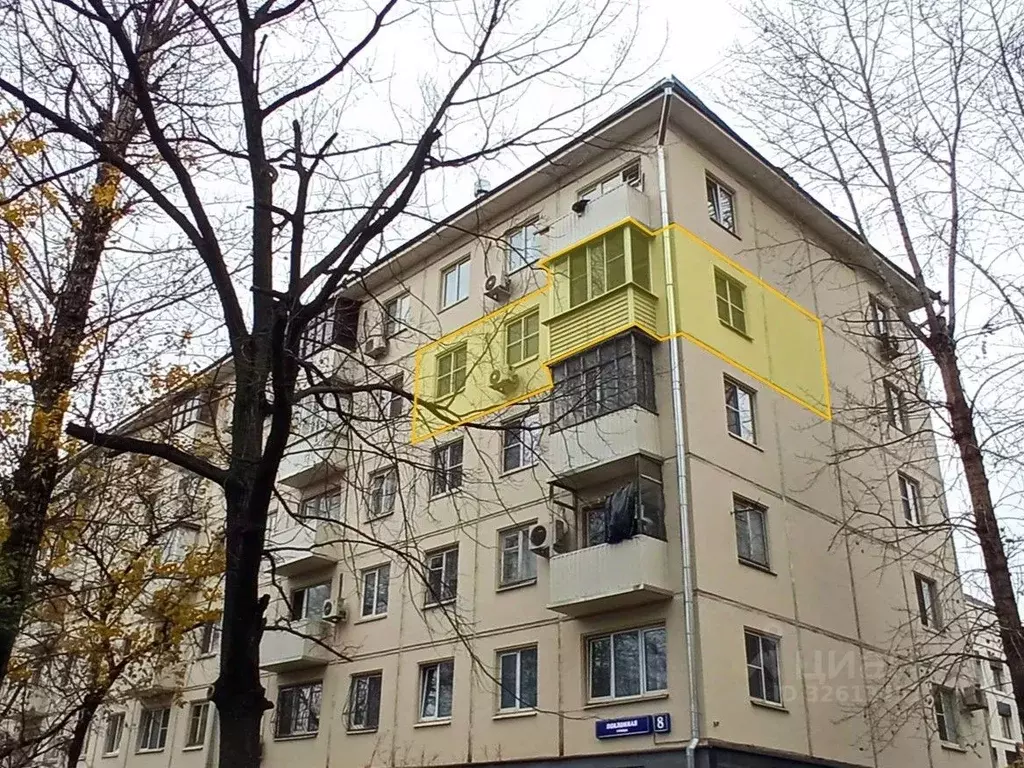 Свободной планировки кв. Москва Поклонная ул., 8 (41.7 м) - Фото 2