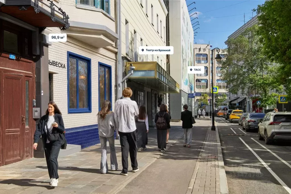 Помещение свободного назначения в Москва Малая Бронная ул., 4 (97 м) - Фото 1