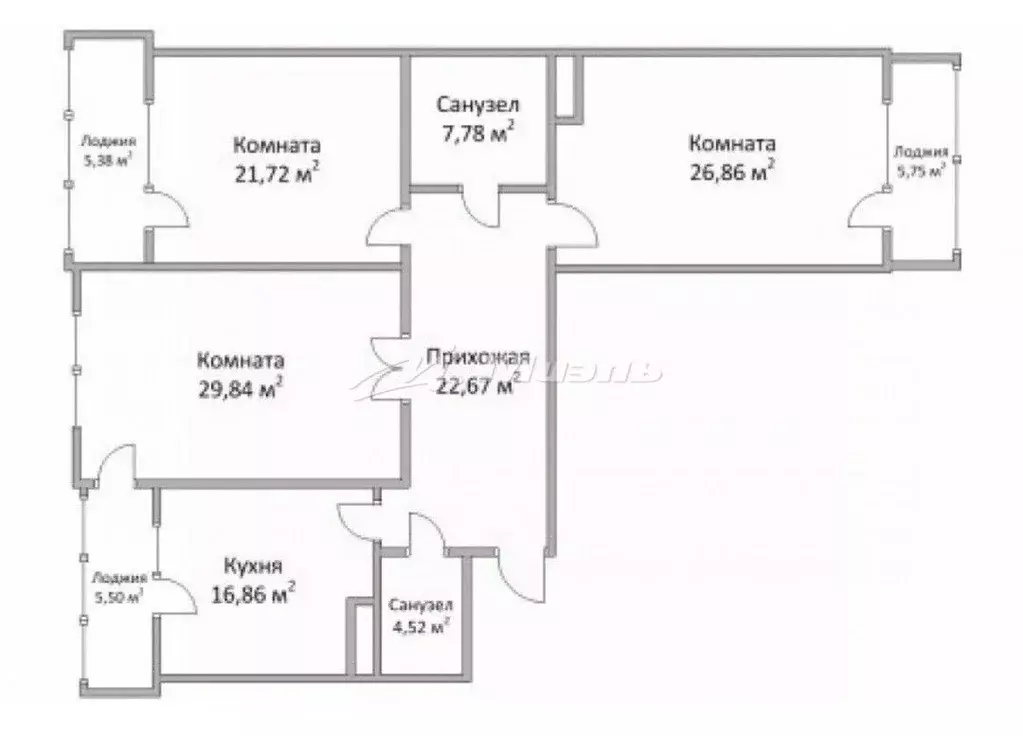 3-к кв. Крым, Симферополь ул. Луговая, 6Н/2Ак1 (75.8 м) - Фото 2