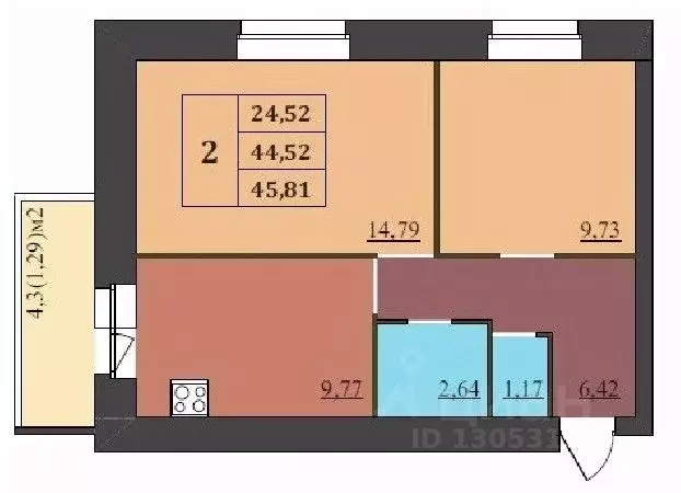 2-к кв. Ярославская область, Ярославль Северный жилрайон, 15-й мкр,  ... - Фото 1