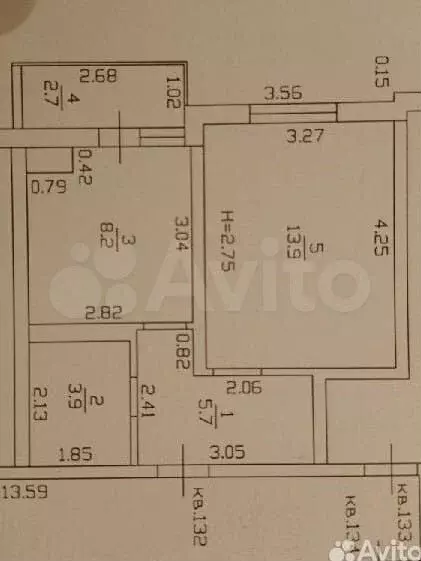 1-к. квартира, 36 м, 6/9 эт. - Фото 0