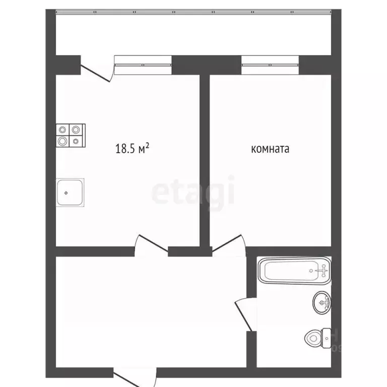 1-к кв. Мордовия, Саранск Республиканская ул., 145 (53.0 м) - Фото 1