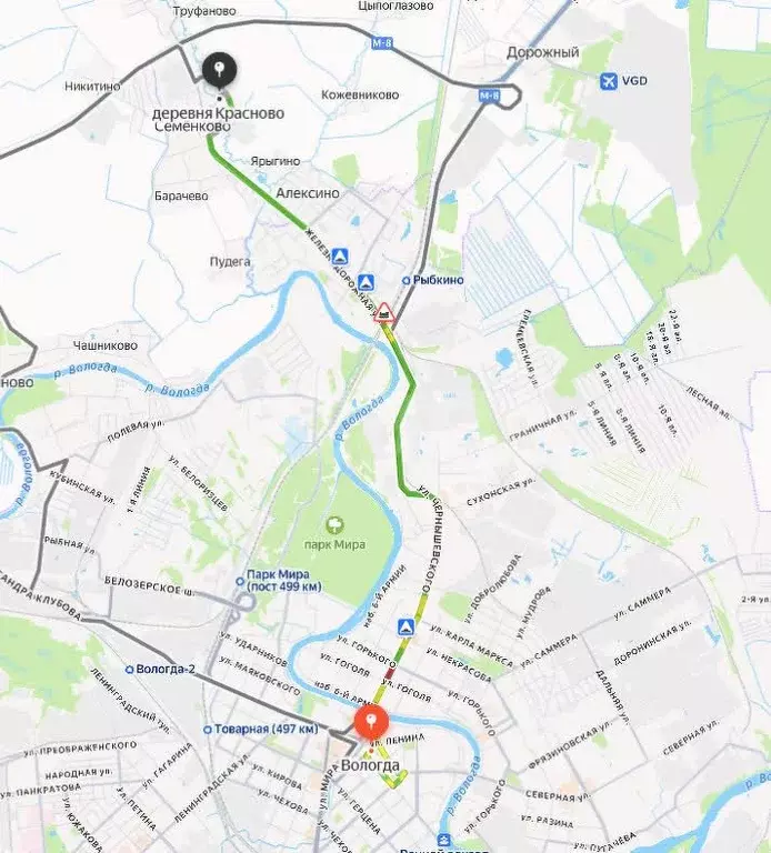 Дом в Вологодская область, д. Красново 24 (103 м) - Фото 1