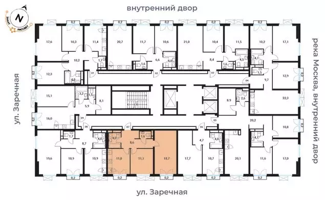 2-комнатная квартира: Москва, Большая Филёвская улица, 3к4 (56.6 м) - Фото 0