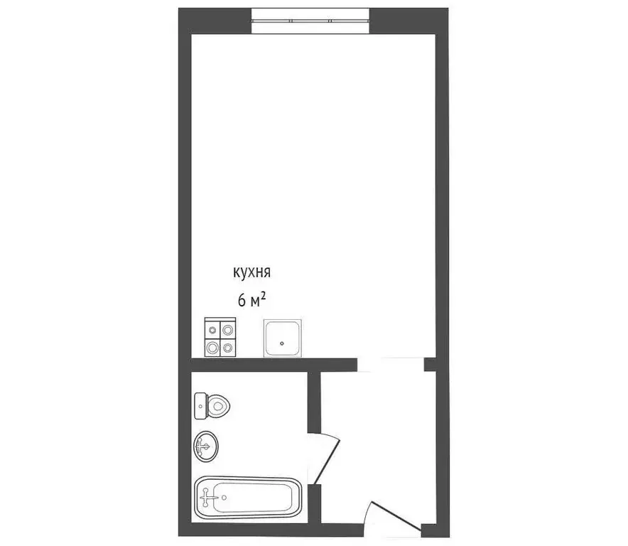 Квартира-студия: Кемерово, бульвар Строителей, 13 (22.7 м) - Фото 1