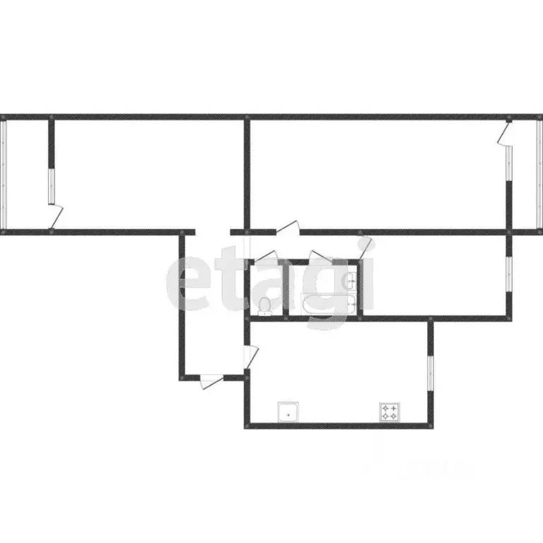 3-к кв. Белгородская область, Белгород ул. Губкина, 35 (80.2 м) - Фото 1