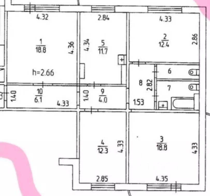 4-к кв. Пермский край, Пермь ул. Макаренко, 12А (95.0 м) - Фото 1