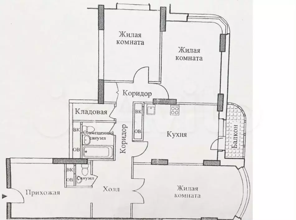 3-к. квартира, 104,5 м, 5/25 эт. - Фото 0