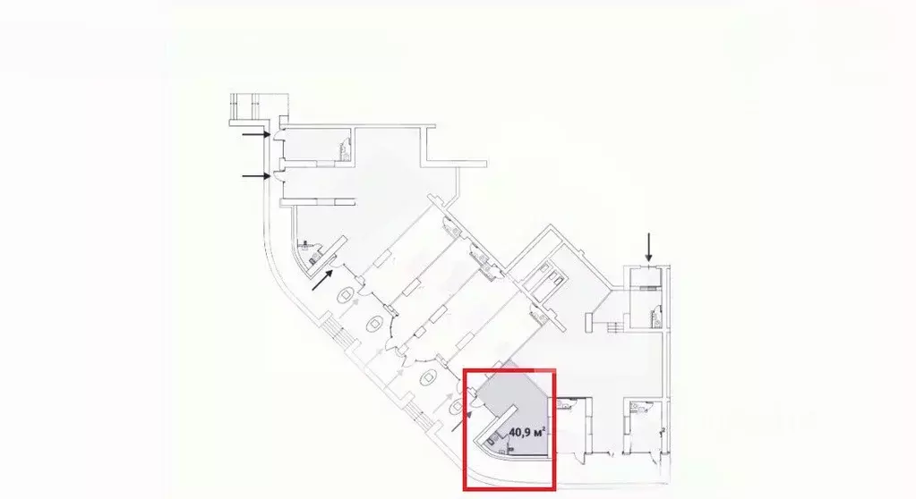 Помещение свободного назначения в Москва Ярцевская ул., 27к1 (41 м) - Фото 2