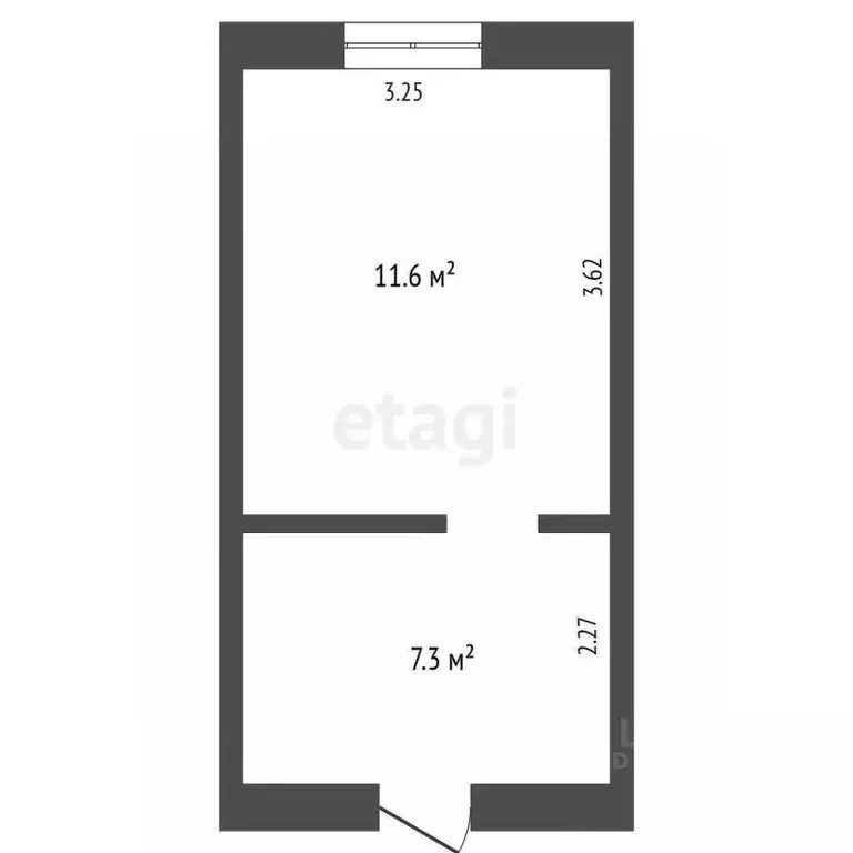 Комната Архангельская область, Архангельск ул. Гагарина, 8 (18.9 м) - Фото 2