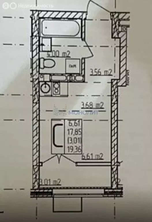 Квартира-студия: Нижний Новгород, Правдинская улица, 43 (21 м) - Фото 1